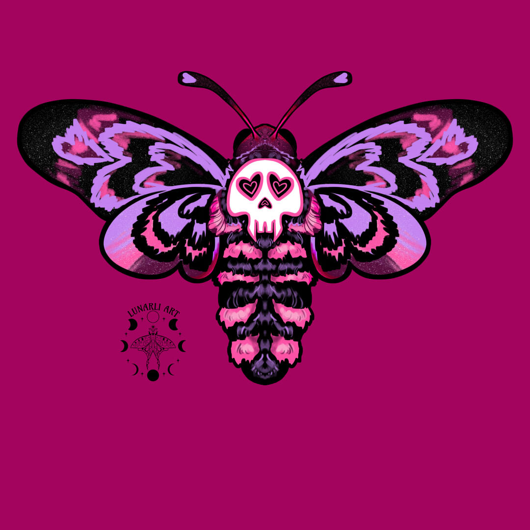 ✶ DEATH'S HEAD HEARTMOTH (BACK) ✶
