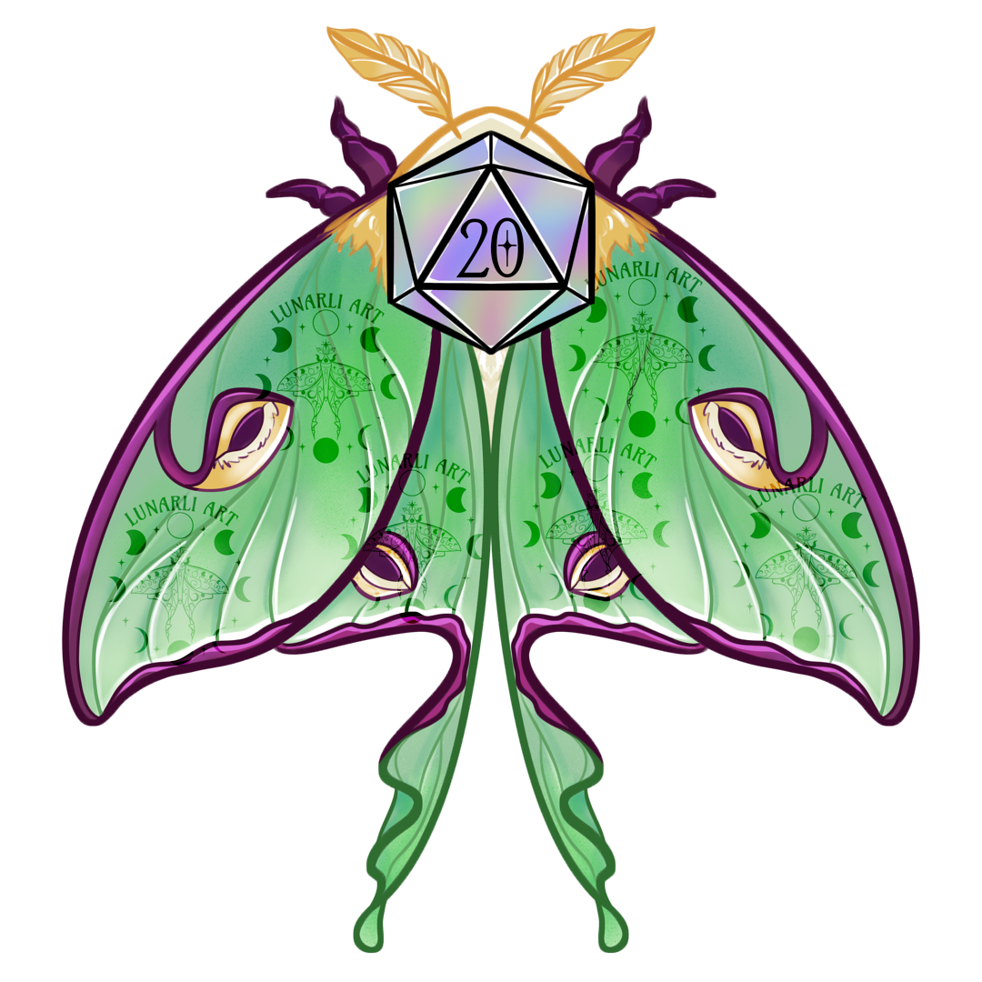 ✶ NAT 20 LUNA MOTH ✶