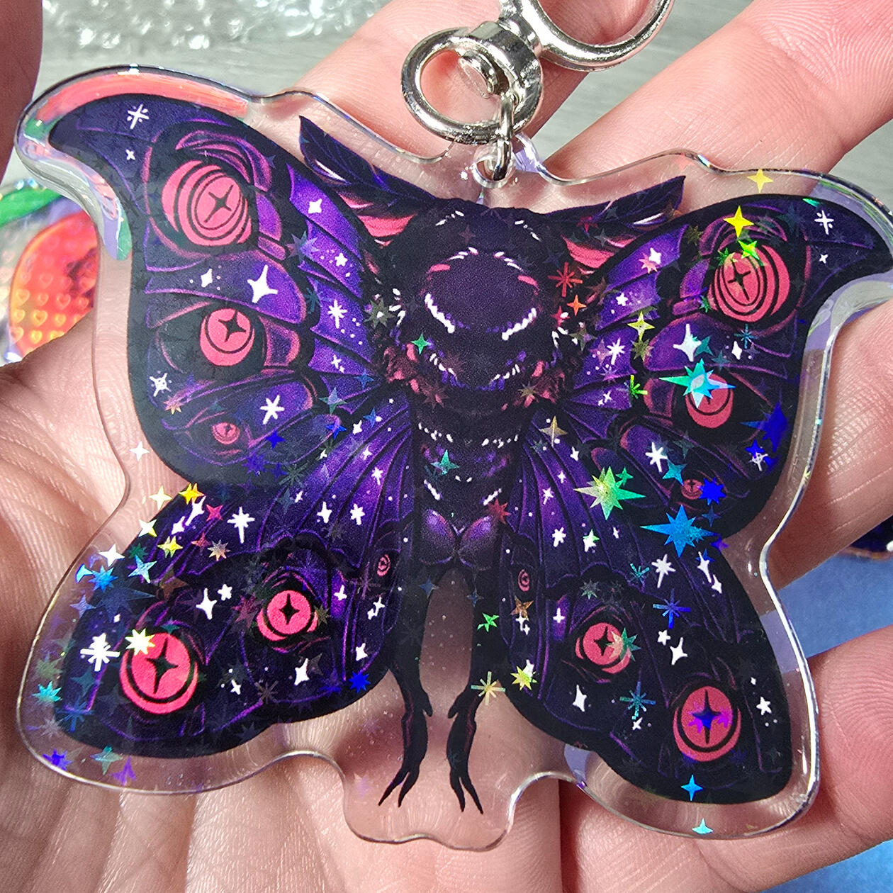 Mothman Charm Back