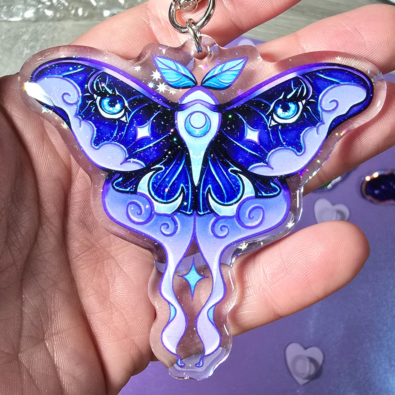 Lunarli Art Logo Moth Charm